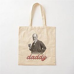 Sigmund Freud Psychology Cotton Tote Bag