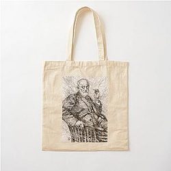 Sigmund Freud pencil portrait Cotton Tote Bag