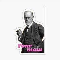 Sigmund Freud Mom Sticker