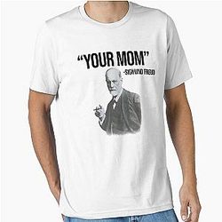 Your Mom - Sigmund Freud Black T-Shirt