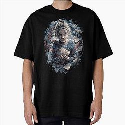 Laura Orphan's Chalk Scribbles in Silent Hill 2 Remake with Mary's Letter Oversized T-Shirt