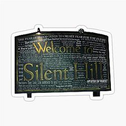 Silent Hill Sign Sticker