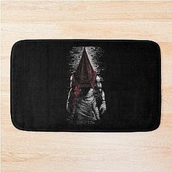 Pyramid Head Silent Hill Art Print Executioner of Silent Hill Design Oversized Bath Mat