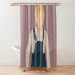Silent Hill 2 Laura Digital Fan Art Shower Curtain