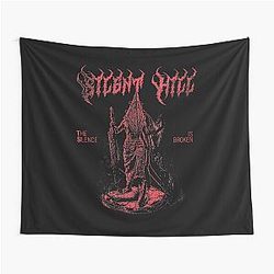 Pyramid Head Silent Hill 2 Vintage 90s Fan Art Tapestry