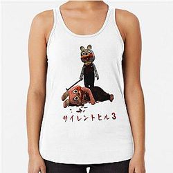 BLUE ROBBIE WINS Silent Hill Racerback Tank Top