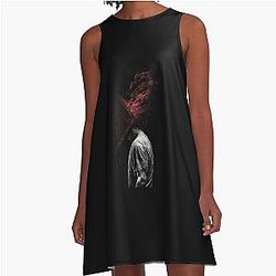 Pyramid Head Silent Hill 2 Art Print Executioner of Silent Hill Design A-Line Dress