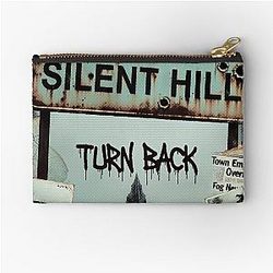 Welcome to Silent Hill Turn Back Foggy Town Horror Print T-Shirt and Zipper Pouch