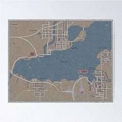 HD Silent Hill Full Map Poster