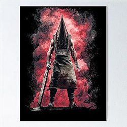 Pyramid Head Silent Hill Art Print – Executioner of Silent Hill Design Poster