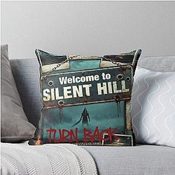 Welcome to Silent Hill Turn Back Foggy Town Horror Print Pyramid Head T-Shirt