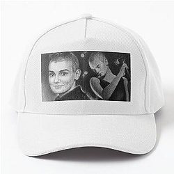 Sinéad O'Connor Pencil Portrait Hand-Drawn Music Icon Art Irish Singer Sketch Baseball Cap