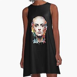 Sinéad O'Connor Painting A Line Dress