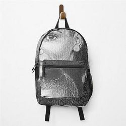 Sinéad O'Connor Pencil Portrait Hand-Drawn Music Icon Art Irish Singer Sketch Print Backpack