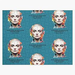 Sinéad O'Connor painting Jigsaw Puzzle