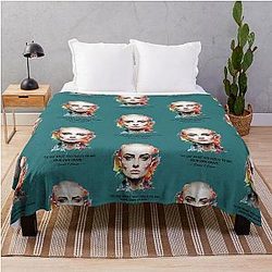 Sinéad O'Connor Painting Throw Blanket