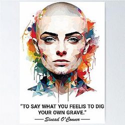 Sinéad O'Connor Painting Poster