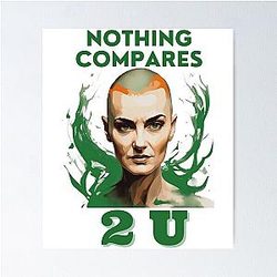Sinéad O'Connor in Classic T-Shirt Poster