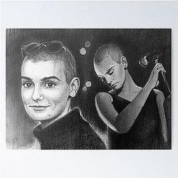 Sinéad O'Connor Pencil Portrait • Hand-Drawn Music Icon Art • Irish Singer Sketch