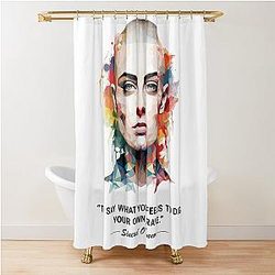 Sinéad O'Connor painting Shower Curtain