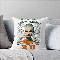 Sinéad O'Connor in Classic T-Shirt Throw Pillow