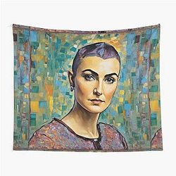 Portrait of Sinéad O'Connor Tapestry