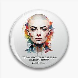 Sinéad O'Connor painting Pin