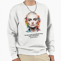 Sinéad O'Connor painting sweater