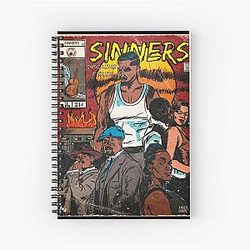 Sinners Vintage Spiral Notebook