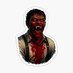 Blood Rage Sinners - Screaming Man Sticker