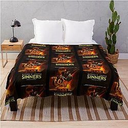 Sinners Movie Poster Throw Blanket