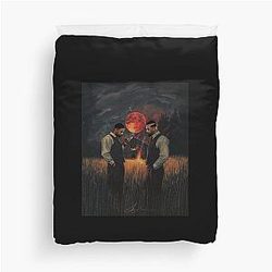 Smoke and Stack Sinners Retro Poster Art Duvet Cover