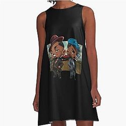 Smokestack Sinners A line dress