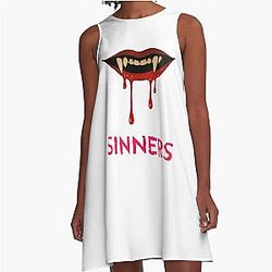 Sinners' Blood A-Line Dress
