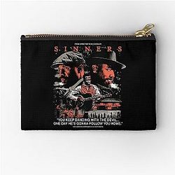 Sinners Movie Dancing With the Devil Vintage Zipper Pouch