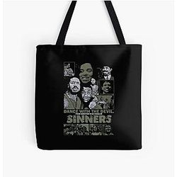 Sinners Over Print Tote Bag