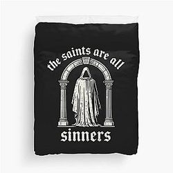 The Saints Are Sinners Vintage Duvet Cover
