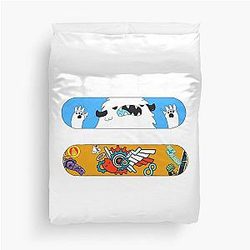 Sk8 the Infinity - Reki and Langa skateboard Duvet Cover