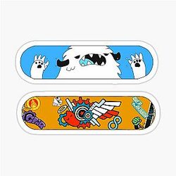 Sk8 the Infinity - Langa and Reki skateboards sticker