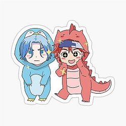 Reki and Langa - SK8 the Infinity onesie sticker