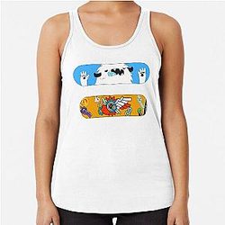 Sk8 the Infinity Reki and Langa Skateboards Racerback Tank Top
