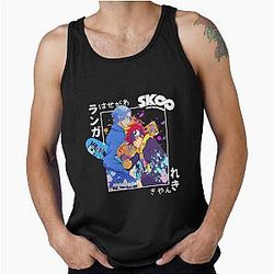 Sk8 the Infinity Anime! Cute Langa Hasegawa and Reki Kyan in Tank Top