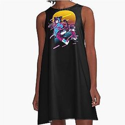 SK8 the Infinity - Miya 80s retro A-Line Dress