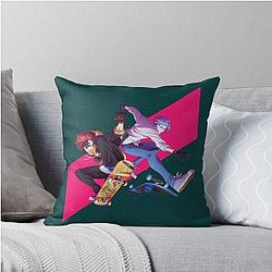 Langa and Reki Sk8 the Infinity Throw Pillow
