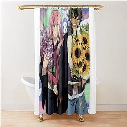 CHERRY and JOE - Magazine Cover Poster - SK8 Infinity Matcha Blossom Shower Curtain