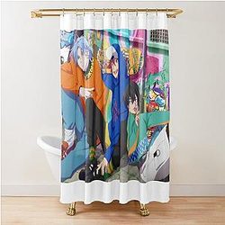 SK8 the Infinity Spoon Magazine Langa, Reki, and Miya Shower Curtain