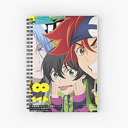 SNOW REKI MIYA - Pinup Magazine cover - Sk8 Infinity Spiral Notebook