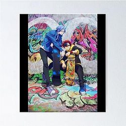 Sk8 the Infinity Reki and Ranga Sticker Poster