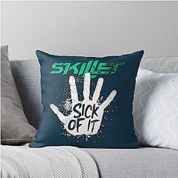 Skillet Rock band Throw Pillow