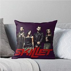 Skillet Members Throw Pillow